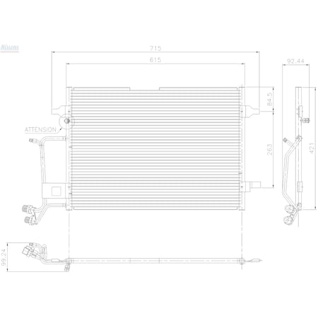 Nissens Condenser,94207